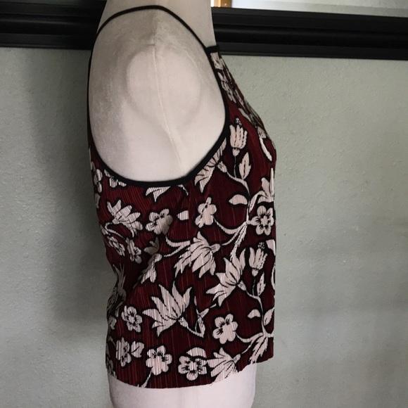 Topshop pleated spaghetti strap floral top - Picture 5 of 8